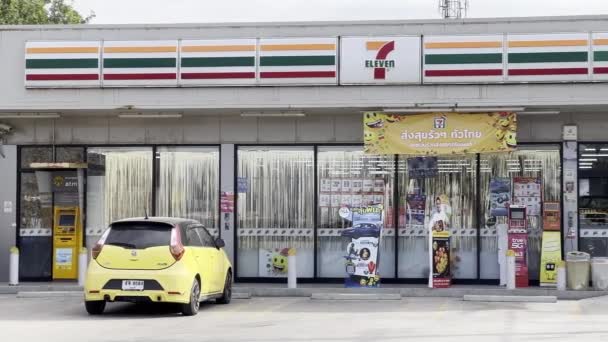 Jedenaście Supermarketów Sieci Sklepów Pattaya Tajlandia — Wideo stockowe