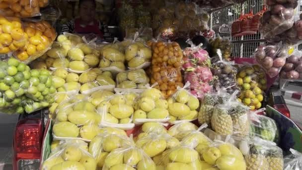 Mercado Local Pattaya Jomtien Chonbori Tailândia — Vídeo de Stock