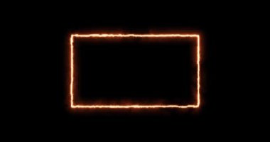 ateş şekli neon çerçeve üst üste malzeme için uygundur, obs çerçeve örtüsü