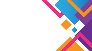 Renkli üçgenli soyut arkaplan. Modern tarzda soyut arkaplan tasarımı