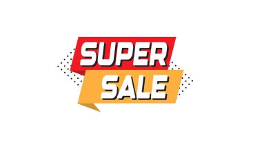 supersale vektör şablonu, tasarım, satış etiketi, afiş, poster, el ilanı