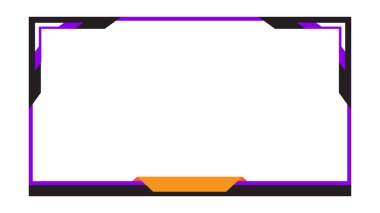 Cool oyun canlı yayın kaplama çerçeveleri, oyun üstüste çerçeve, basit ve serin kaplama çerçeveler