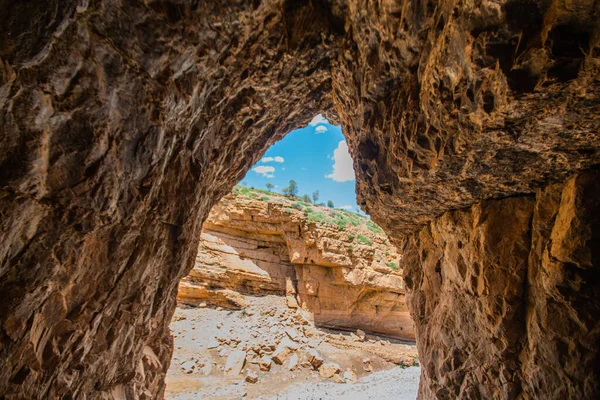 Grotte Nella Regione Oued Ahansal Marocco — Foto Stock