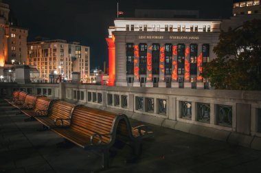 Kanada Senato Binası Anma Günü, Rideau Caddesi, Ottawa, Ontario, Kanada Kasım 2023.