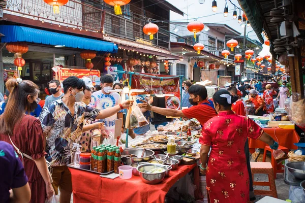 Chonburi Province Thailand Junho 2022 Mercado Chinês 100 Anos Hora — Fotografia de Stock
