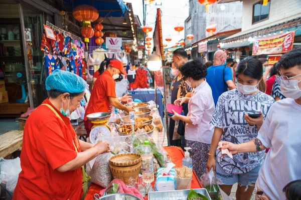 Chonburi Province Thailand Junho 2022 Mercado Chinês 100 Anos Hora — Fotografia de Stock