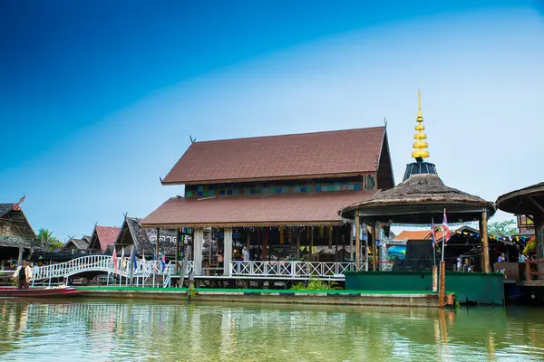 Паттая Таиланд Июня 2022 Года Плавающий Рынок Паттайи Красочное Изображение — стоковое фото