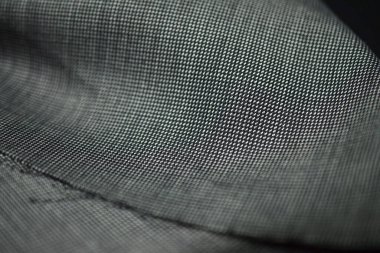 gri kumaş türden, nesne için alan derinliği tarafından fotoğraf çekimleri kadar kapatın