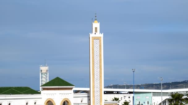 Belle Mosquée Bord Mer Séquence Vidéo Libre De Droits