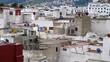 Şehir manzarasını gözden geçir Fas küçük kırsal kasaba egzotik seyahat