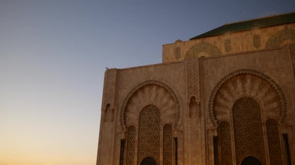 Bellissima Moschea Hassan Casablanca Marocco — Video Stock