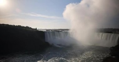 Doğanın Çiğ Güzellik Şelalesinde Güçlü Şelale Muhteşem Niagara Şelalesi