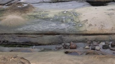 Tayvan 'da Geopark' ta deniz kıyısındaki güzel eşsiz manzara.