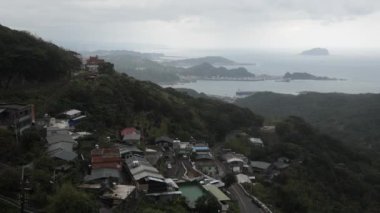 Jiufen Köyündeki Tipik Asya Köyü 4K Manzarası ve Kültür