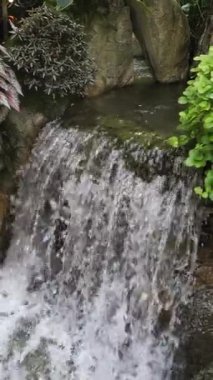 Çin Tapınağında Kırmızı Fenerler Dikey 4K Kültürel ve Ruhani Video