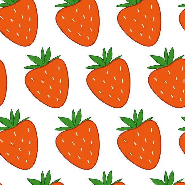 Basit, dikişsiz çilek deseni. Meyvemsi, pürüzsüz desen.