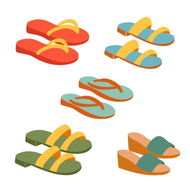 Bir çift yaz ayakkabısı. Ayakkabıları aç.