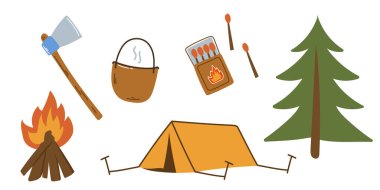 Kamp ateşi elementleri. Yürüyüş gereksinimleri.