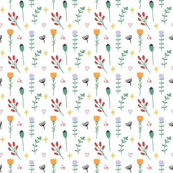 Yaban çiçekleri kusursuz desen. Şirin minik çiçekler..