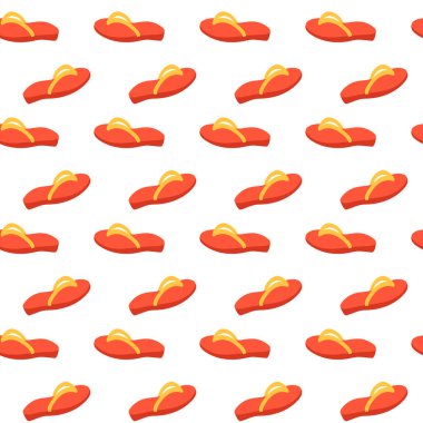 Kırmızı yaz ayakkabılarıyla kusursuz desen.