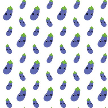 Patlıcan izi yok. Şirin yüzlü mavi patlıcan.