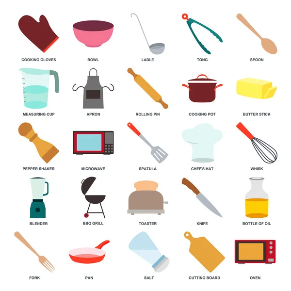 Yemek pişirme simgesi seti, Bıçak, Bowl, Blender ve daha fazla sembol koleksiyonu, logo izole vektör ilülasyonu gibi simgeleri içerir