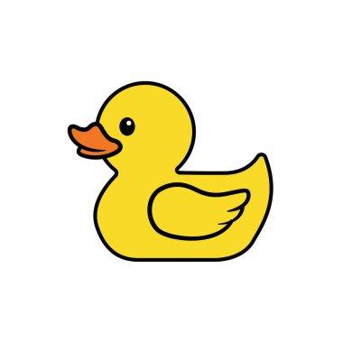 Bu sevimli sarı plastik ördek banyo zamanı eğlence için mükemmel. Çocukluk oyunlarının büyüleyici bir sembolü, süslemeler ve çocuk oyuncakları için ideal..