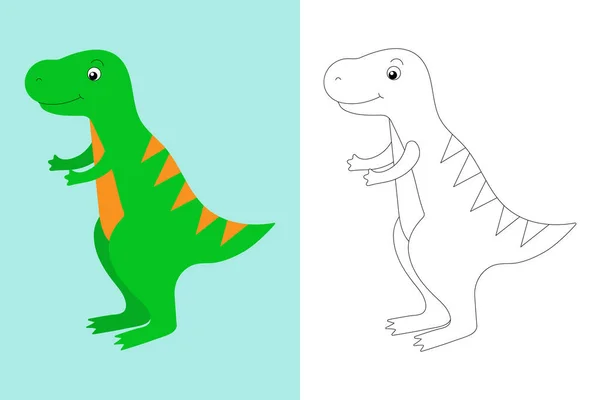 Joyeux Dinosaure Coloriage — Photo