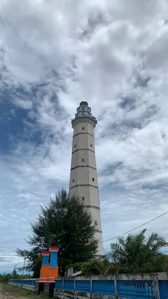 Ein Alter Leuchtturm Aus Der Holländischen Kolonialzeit Der Sich Der — Stockfoto