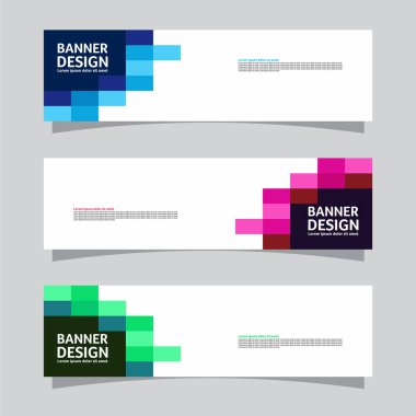 Peyzaj afişi arka plan tasarım kavramının vektör seti. Renkli arkaplan iş düzeni şablonu