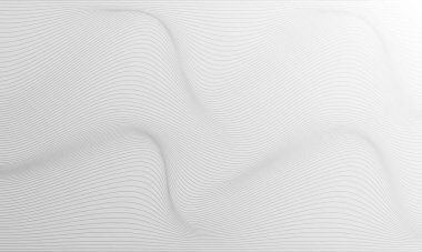 Gri çizgili dinamik dalga dokusu konsept vektör arkaplan şablonu