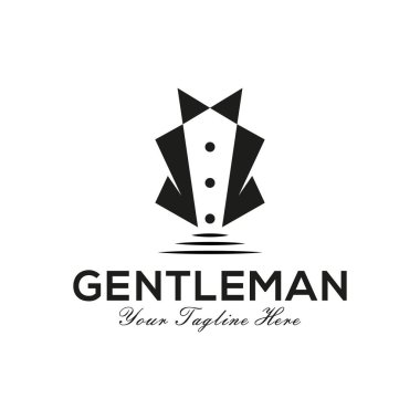 Centilmen giysisi logo vektör tasarımı