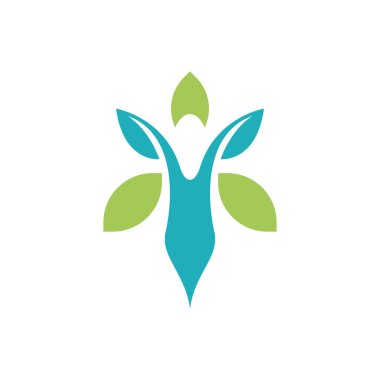 Sağlıklı Vücut Fitness ve Yoga Etkinlik logosu tasarımı