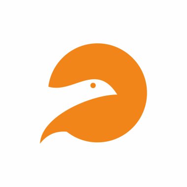 Kuş Logosu Vektör Element Sembol Şablonu