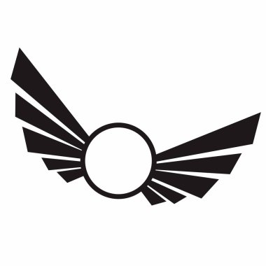 Kanatlar Logo Vektörü Silueti