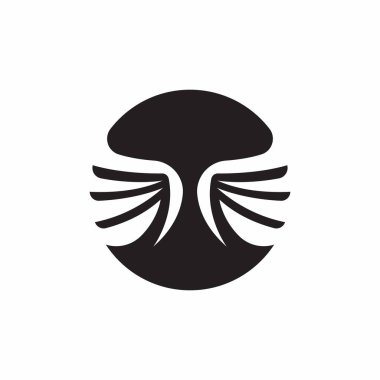 Kanatlar Logo Vektörü Silueti