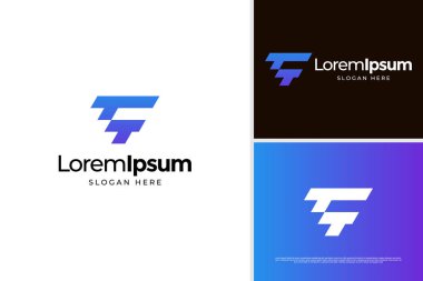Baş harf T logosu. Teknoloji logosu konsepti için T harfi ve piksel ögesi