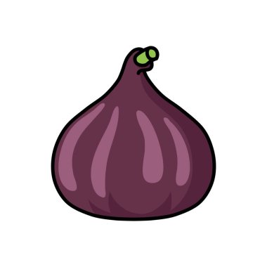 İncir meyvesi basit bir şekilde çiziliyor. Çocuk kitapları, web tasarımı, posterler, kampanyalar ve daha birçok şey için kullanabilirsiniz.. 