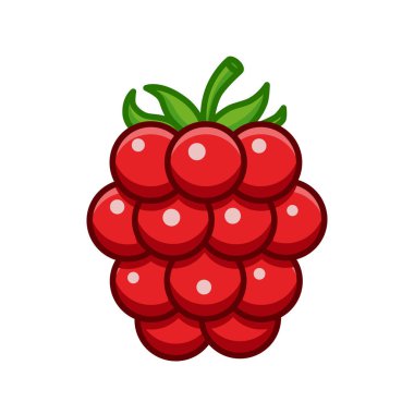 Basit bir şekilde ahududu çizimi. Çocuk kitapları, web tasarımı, posterler, kampanyalar ve daha birçok şey için kullanabilirsiniz.. 