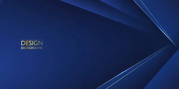 抽象的な高級ゴールドブルーテンプレートデザイン 現代的なスタイルのグラフィック プレゼンテーション バナー カバー ウェブ フライヤー カード ポスター テクスチャ — ストックベクタ