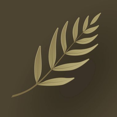 Vektör sonbahar kağıdı yeşil arka planda gölgeli 3 boyutlu kül veya sumac yaprağı keser. Sunum, afiş, kapak, web, el ilanı, kart, satış, poster, slayt ve sosyal medya için tasarım unsurlarını düşür