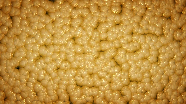 Streszczenie Organiczne Komórki Tłuszczowe Tkanki Kolorze Żółtym — Zdjęcie stockowe