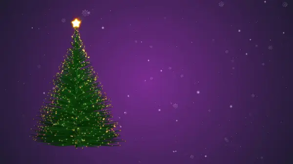 Abstract Green Particle Christmas Tree Copyspace — 스톡 사진