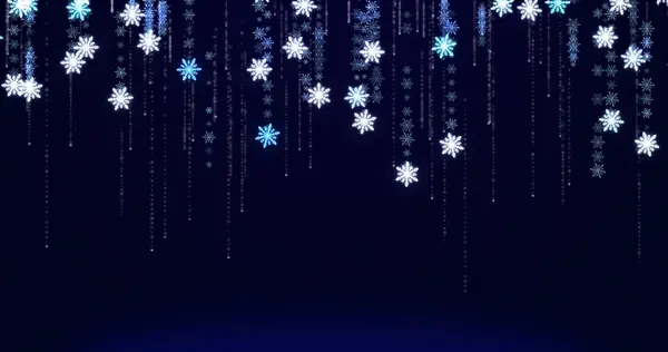 Snowflakes Shaped Particles Abstract Background — Stock Photo, Image