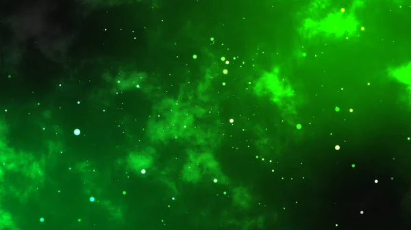 stock image Green Space Particles with Dynamic Noise Texture