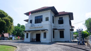 Tin Museum Tourist Attraction Building In Muntok City, West Bangka, Indonesia clipart