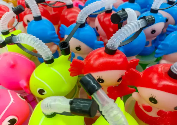 Renkli Parlak Gıda Sınıfı Evcil Hayvan İçme Bardakları, çocuklar için çizgi film Hayvan Şapkaları