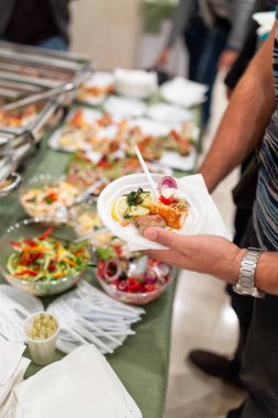 Self service buffet catering food concept