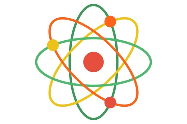 Illustration Des Atomsymbol Vektors — Stockfoto