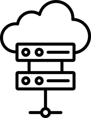 Bulut Veritabanı Simgesi Sanatı